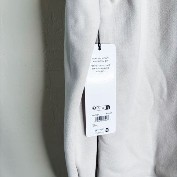 Alo Yoga Renown Heavy Weight 1/4 Zip Bone - Picture 2 of 5